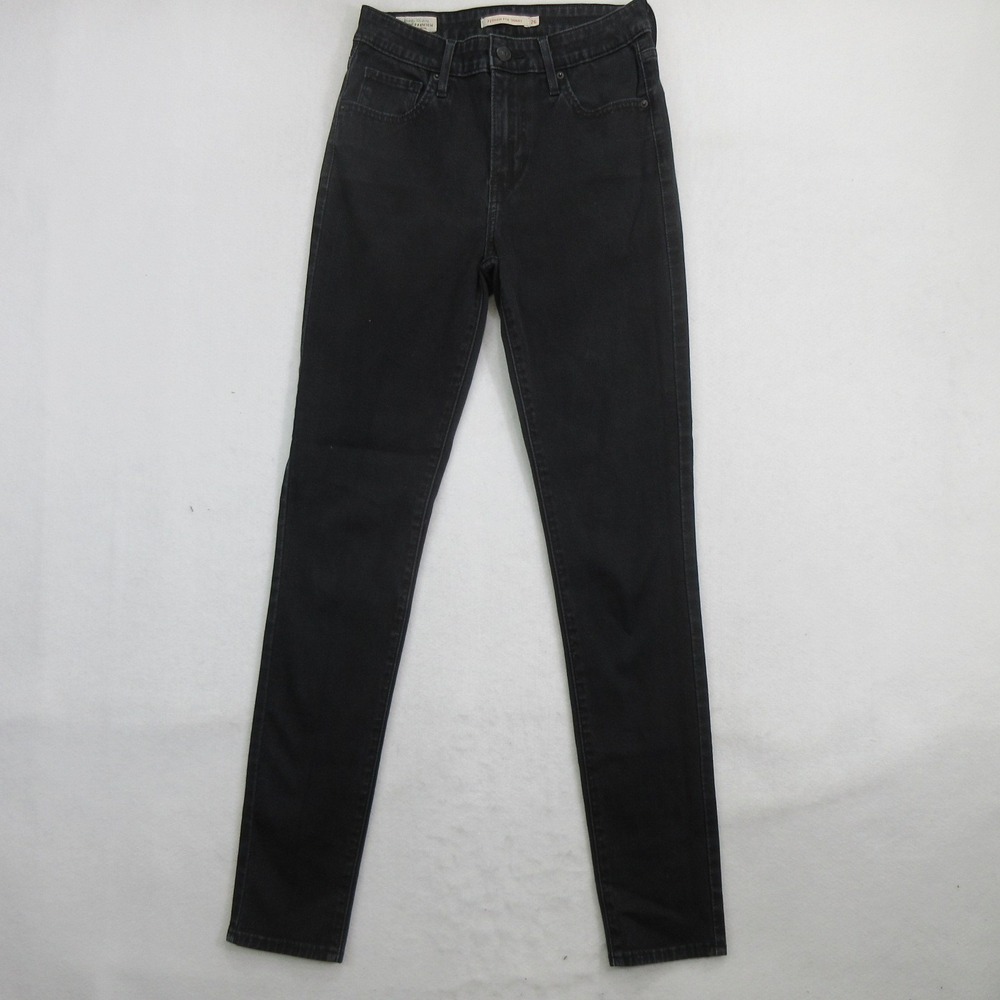 Levi's Women's Jeans Size 26 721 High Rise Skinny Black Stretch Premium
